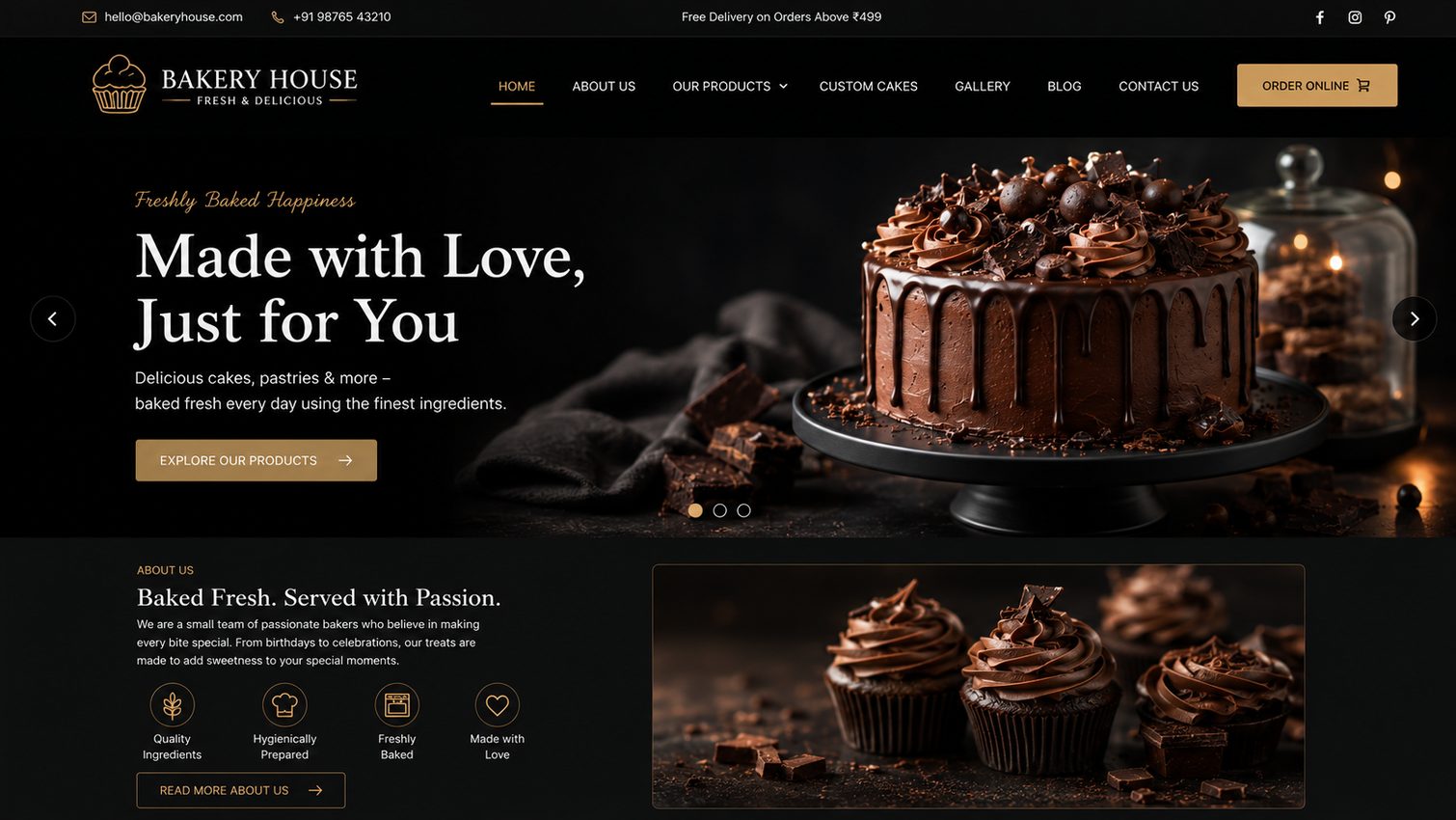 The same website after the Zonovva Creative rebuild