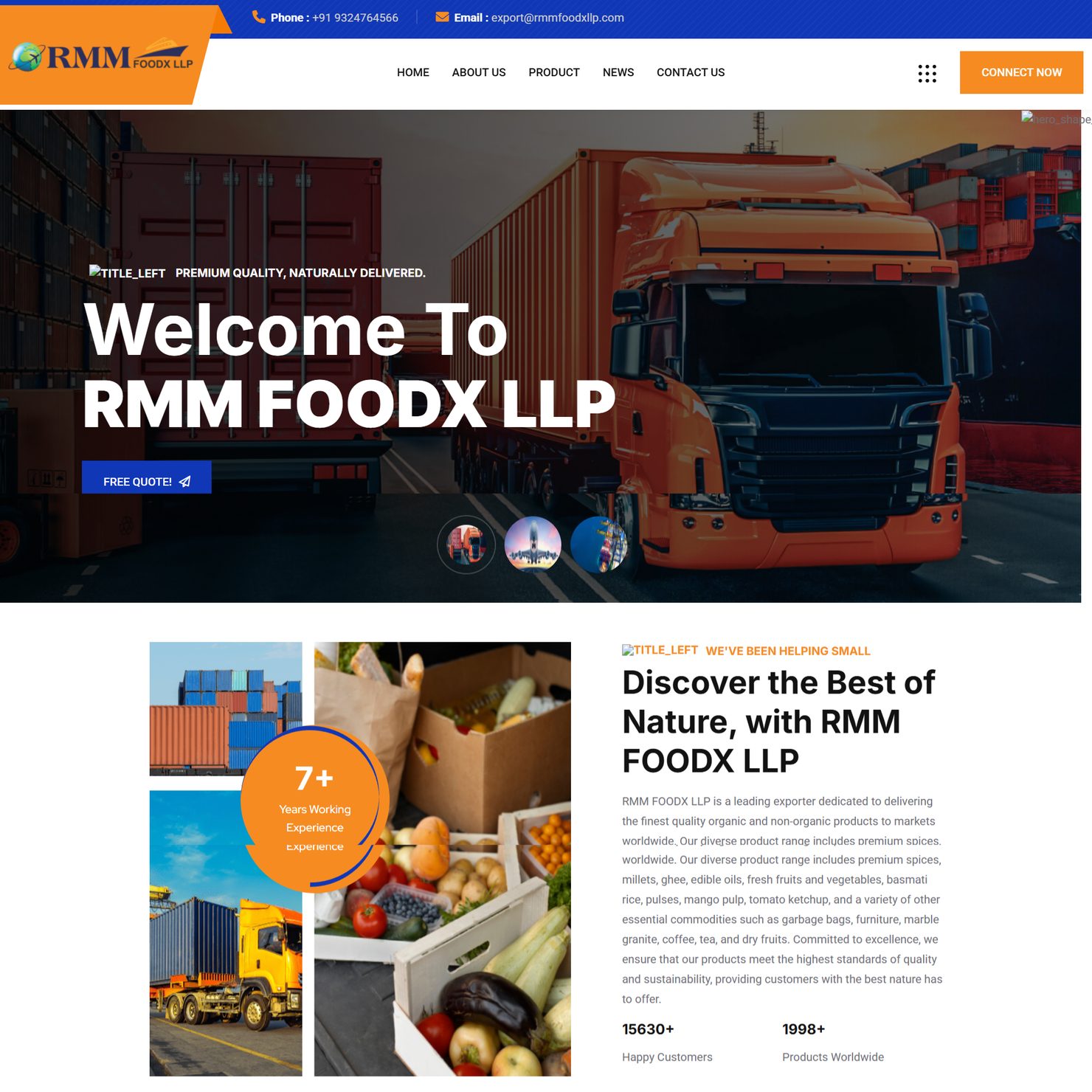 RMM FoodX LLP project by Zonovva Creative