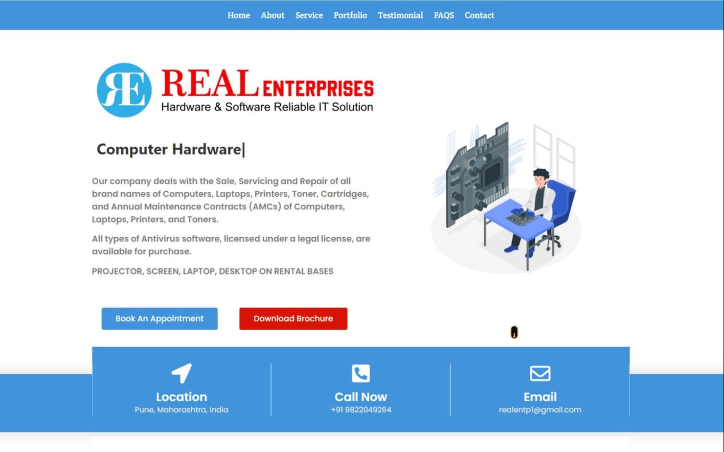 Real Enterprises project by Zonovva Creative